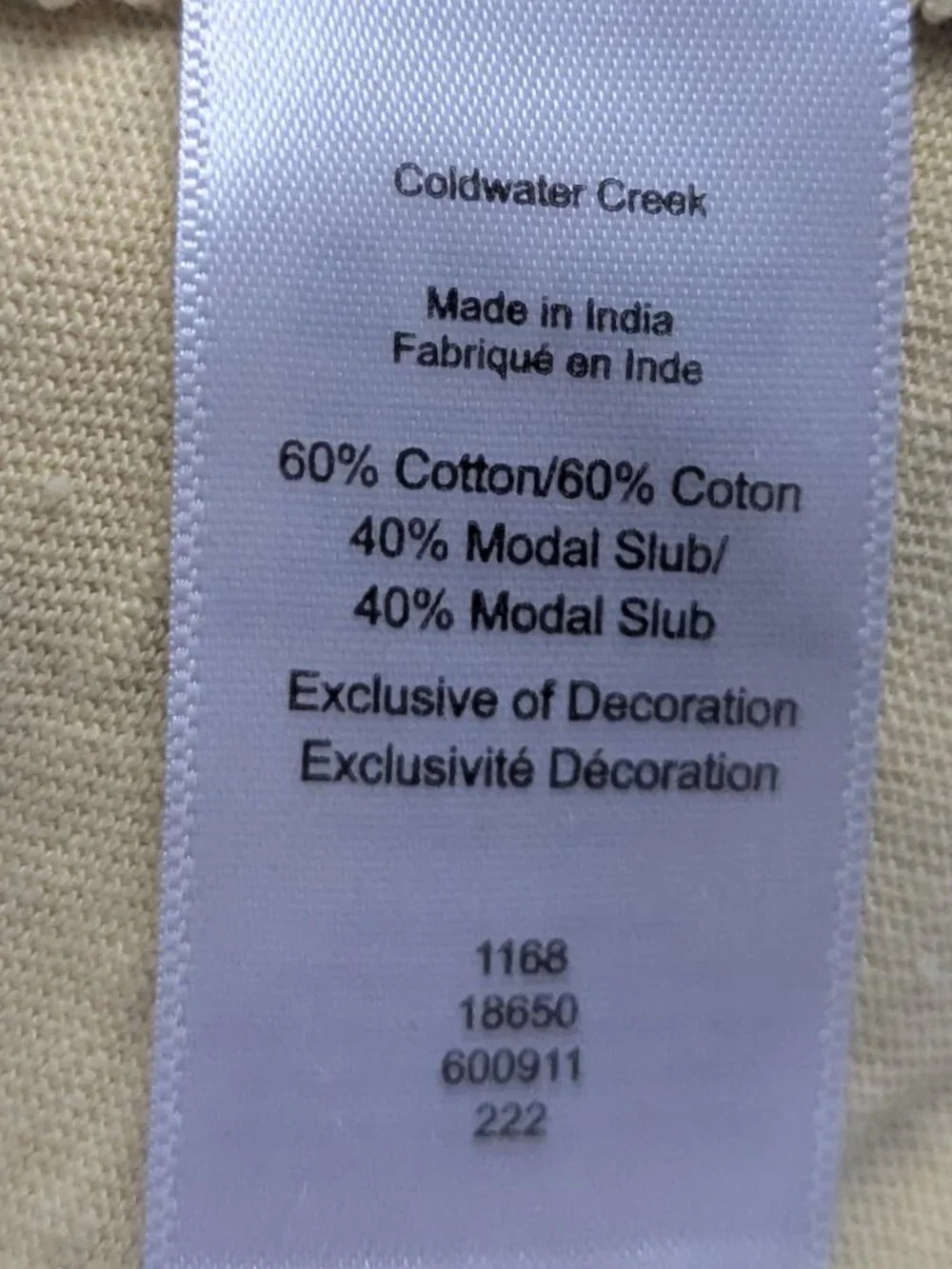 Coldwater Creek Lovely Soft Yellow Floral Embroidered T-Shirt Large